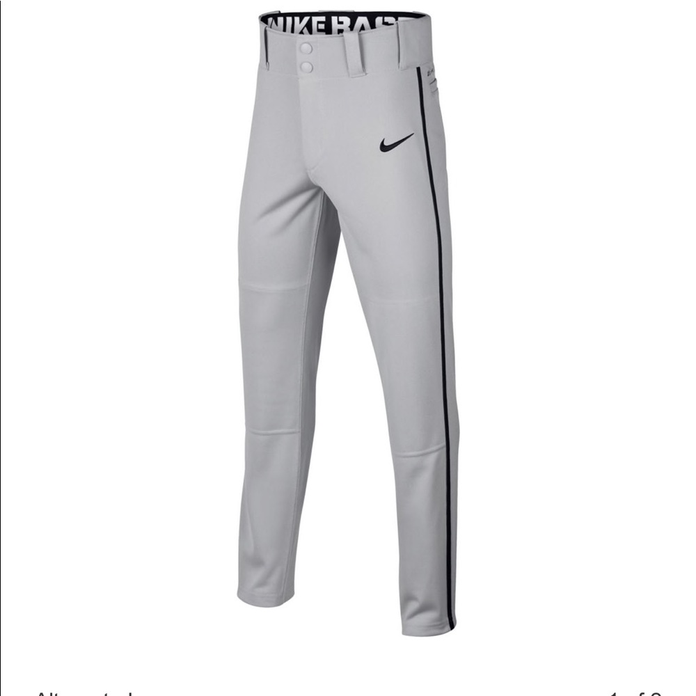 Beautiful White Trousers with a black stripe